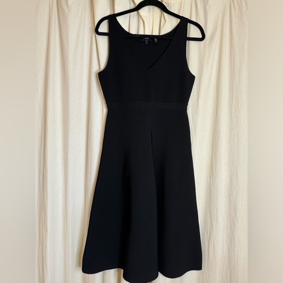Theory Dresses & Skirts - Theory Black V-Neck Midi Dress